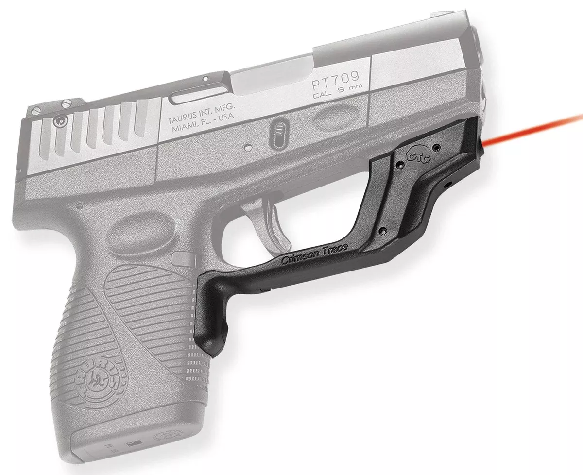 Crimson Trace 0160001 LaserguardFits Taurus Slim 709/708/740, Red Laser Black Polymer