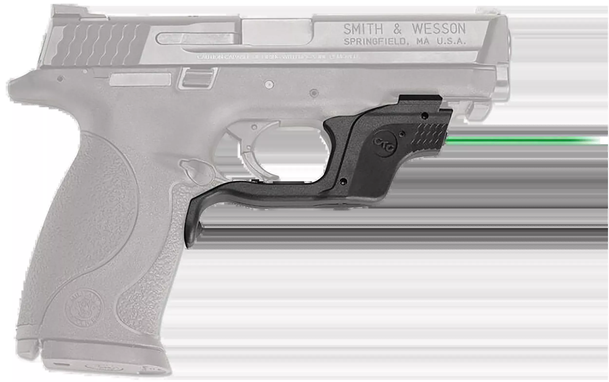 Crimson Trace LG-360G Laserguard Green Laser Sight for S&W M&P Full-Size & Compact - Black Polymer