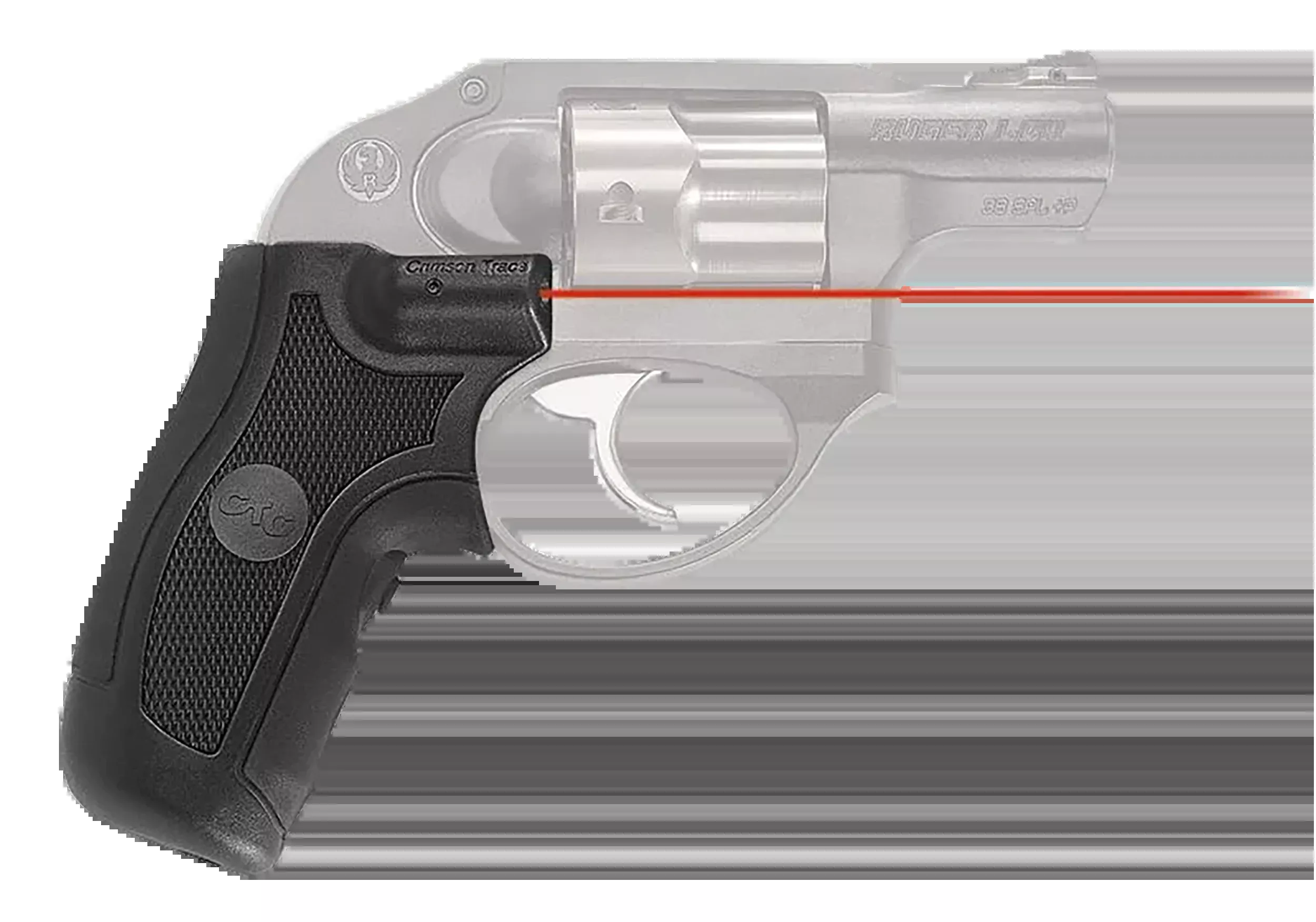 Crimson Trace LG-415 Lasergrips Red Laser Sight for Ruger LCR/LCRx - Black Polymer