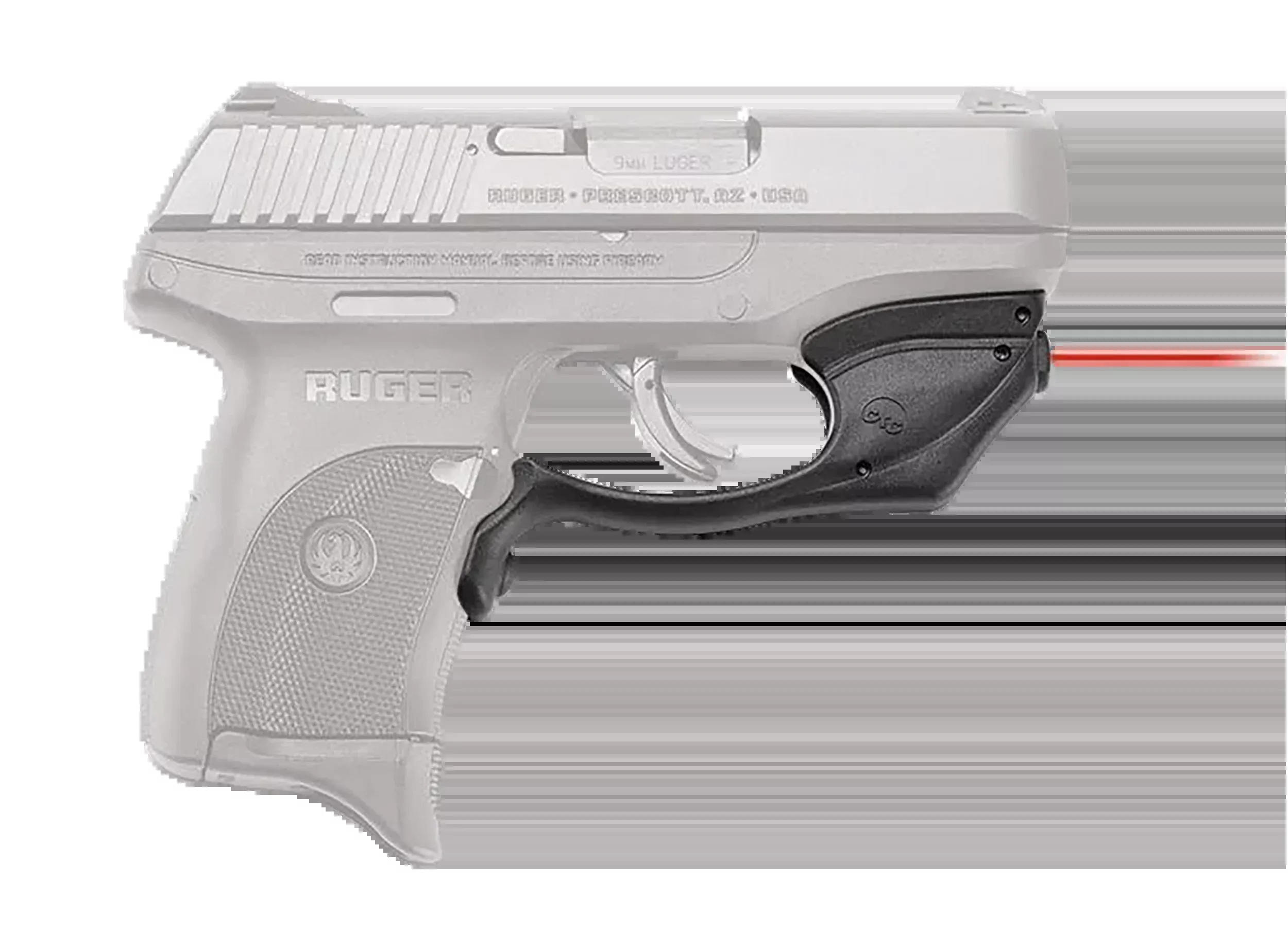 Crimson Trace LG-416 Laserguard Red Laser Sight for Ruger EC9S/LC9/LC9S/LC380 - Black Polymer