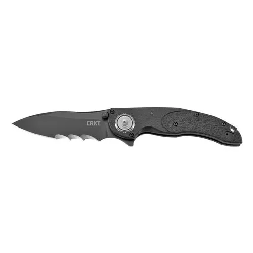 CRKT 5406K LINCHPIN BLACK VEFF SERRRATIONS