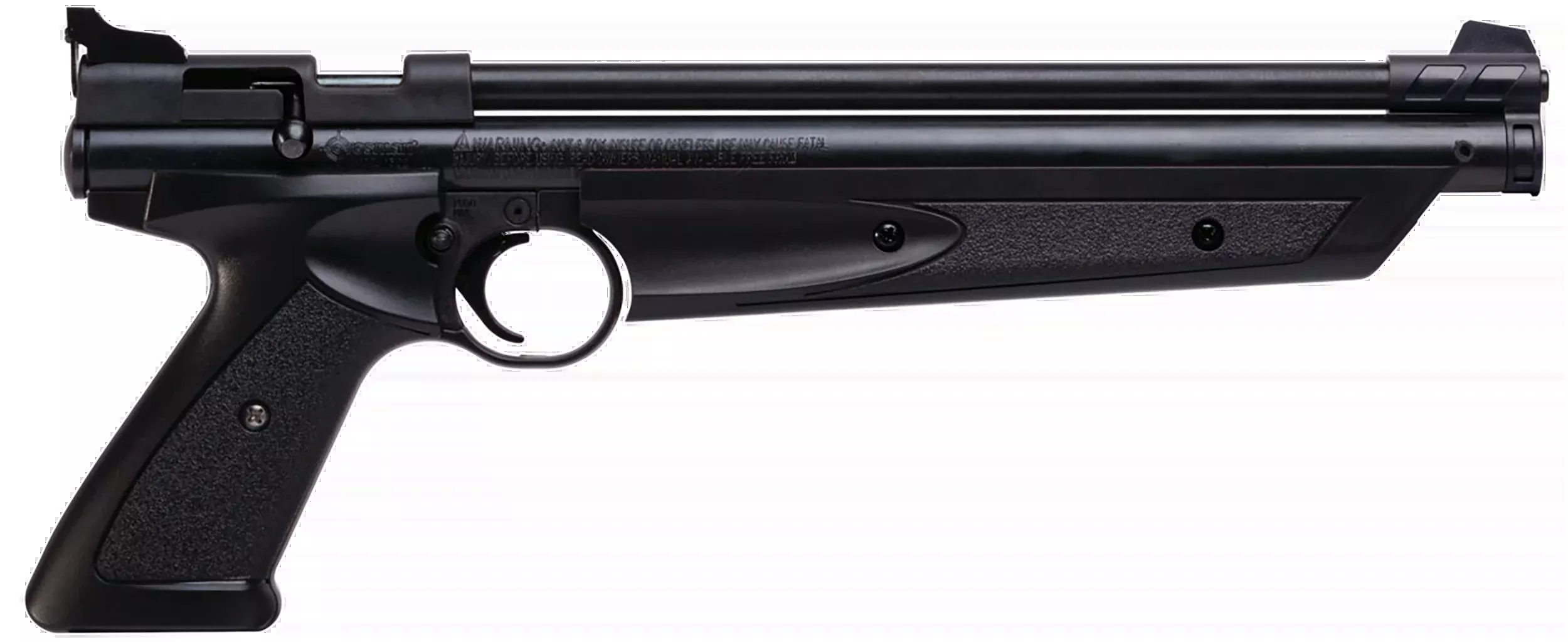 Crosman P1377 American Classic .177 1rd Bolt Action Pump Air Pistol - Black Polymer Grips