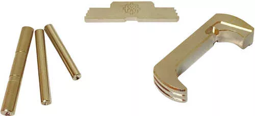 Cross Armory 3 Piece Kit Extended for Glock 17,19,26,34 Gen5 Silver Anodized Aluminum/Steel Handgun