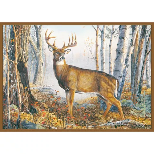 Custom Printed RugWhitetail Deer