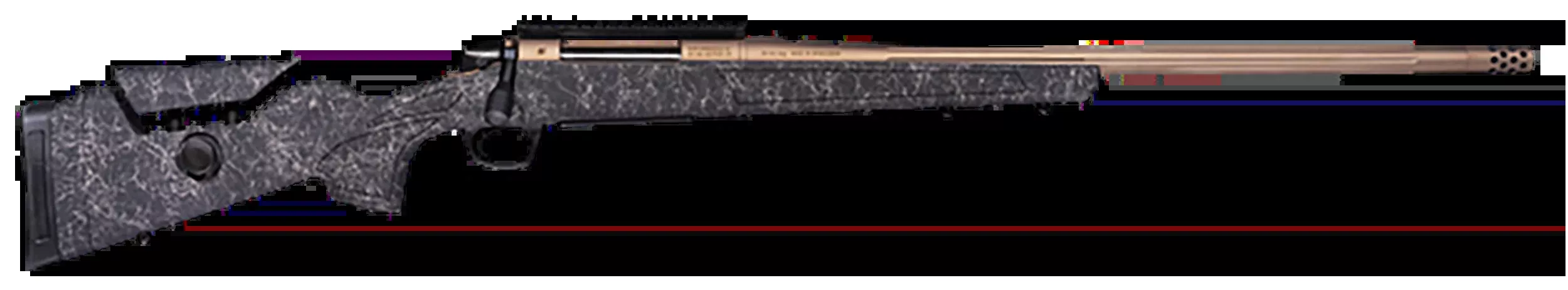 CVA Cascade Long Range Hunter 7mm Rem Mag 24" 3+1 Bolt Action Rifle - Smoked Bronze Cerakote