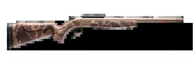 CVA Cascade Takedown 223 Rem 20" Single-Shot Rifle - FDE Cerakote / Duck Camo
