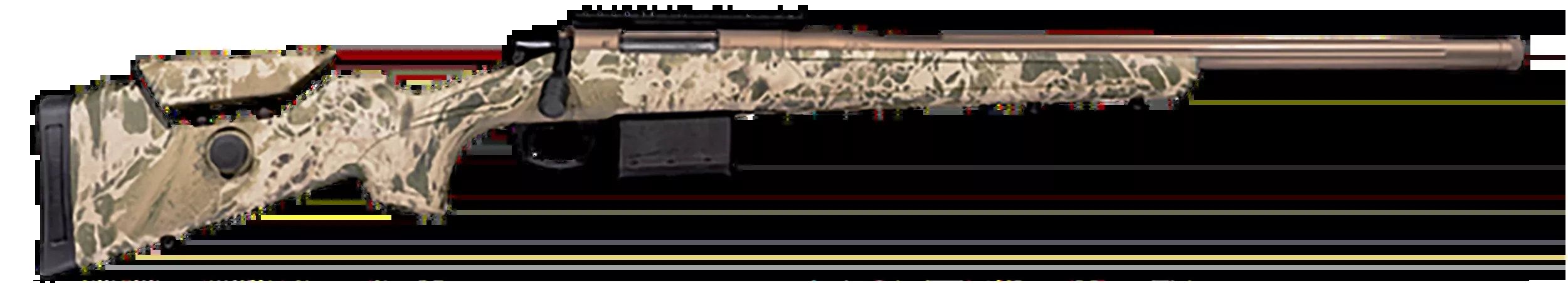CVA Cascade VH 243 Win 22" 10+1 Bolt Action Rifle - Smoked Bronze Cerakote / Realtree Hillside
