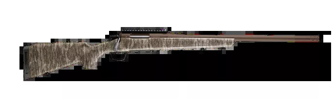 CVA Cascade XT 7mm PRC 24" 2+1 Bolt-Action Rifle - Midnight Bronze Cerakote - Mossy Oak Bottomland
