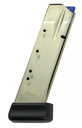 CZ 75 SP-01 Shadow 2 9mm 19-Round Factory Nickel Magazine - 11161