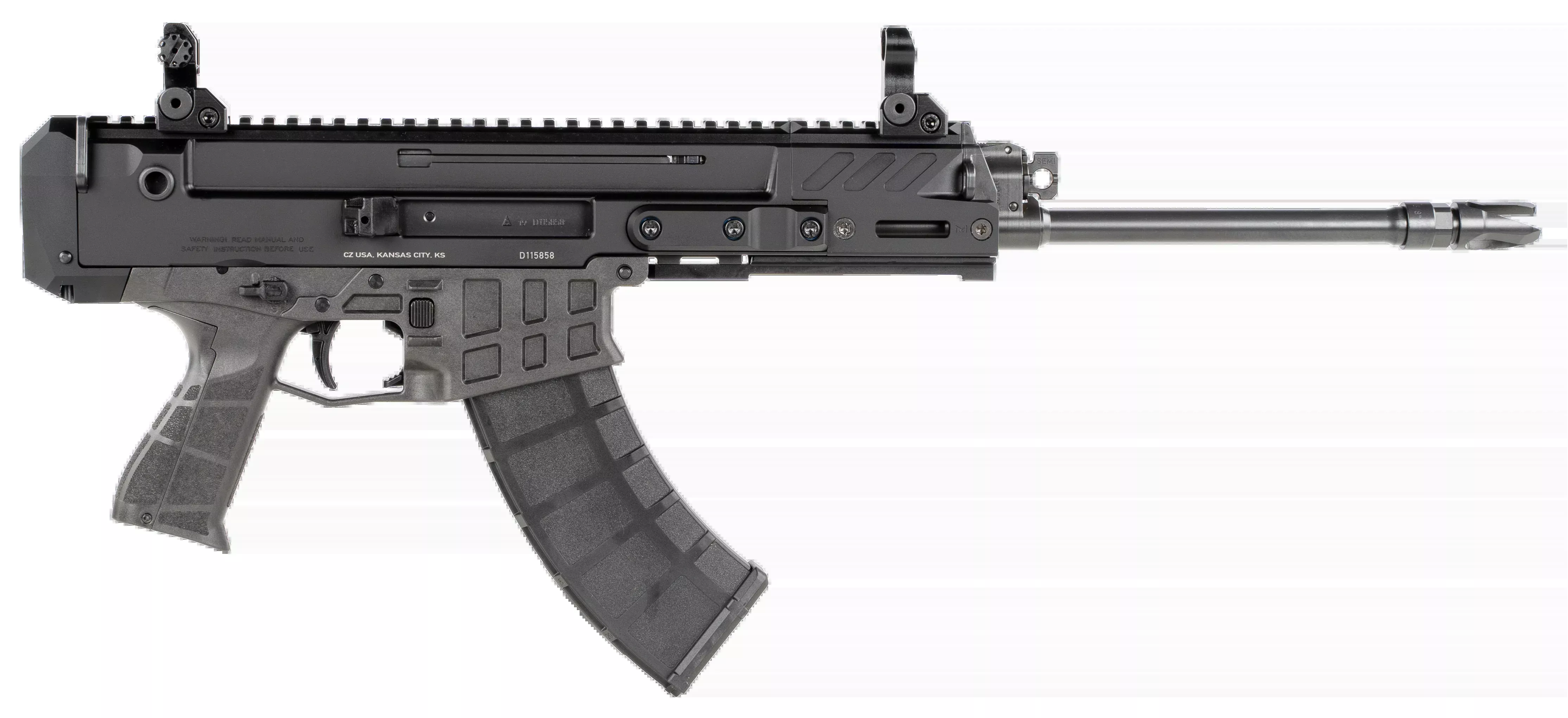CZ Bren 2 MS 7.62x39mm 14.17" 30+1 Semi-Auto AR Pistol