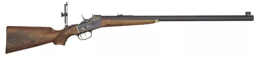 Davide Pedersoli 010S822457 Rolling Block Creedmoor #2 Full Size 45-70 Gov 1rd, 30" Blued Round Steel Barrel, Blued Steel Receiver, Walnut Fixed Stock, Double Set Trigger, Right Hand