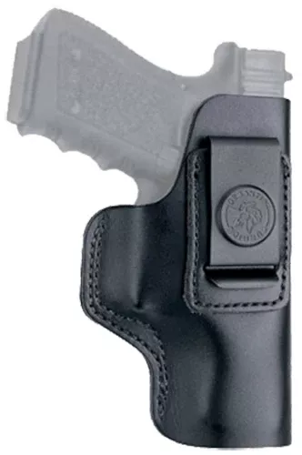 DeSantis Gunhide 031BAR7Z0 InsiderIWB Black Leather Belt Clip Fits Colt Mustang/Kel-Tec P-3AT Right Hand