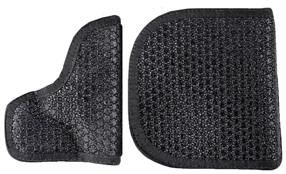DeSantis Gunhide M44BJ02Z0 Super FlyPocket Black Rubberized Fabric Pocket Fits S&W J Frame Ambidextrous