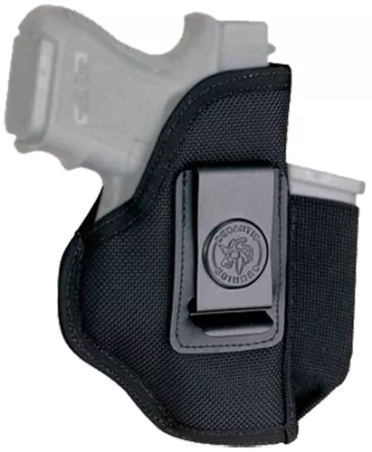 DeSantis Gunhide N87BJLAZ0 Pro StealthIWB Black Nylon Belt Clip Fits Most Lg Frame DA Autos Fits 4" Barrel Ambidextrous