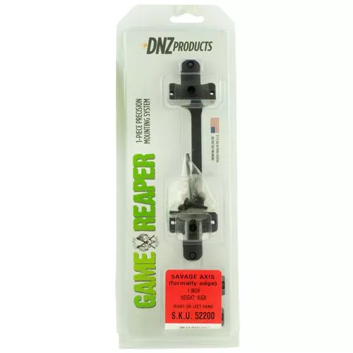 DNZ 52200 Game Reaper Scope Mount/Ring Combo Matte Black Savage Axis/Edge 1" Tube Aluminum Rifle