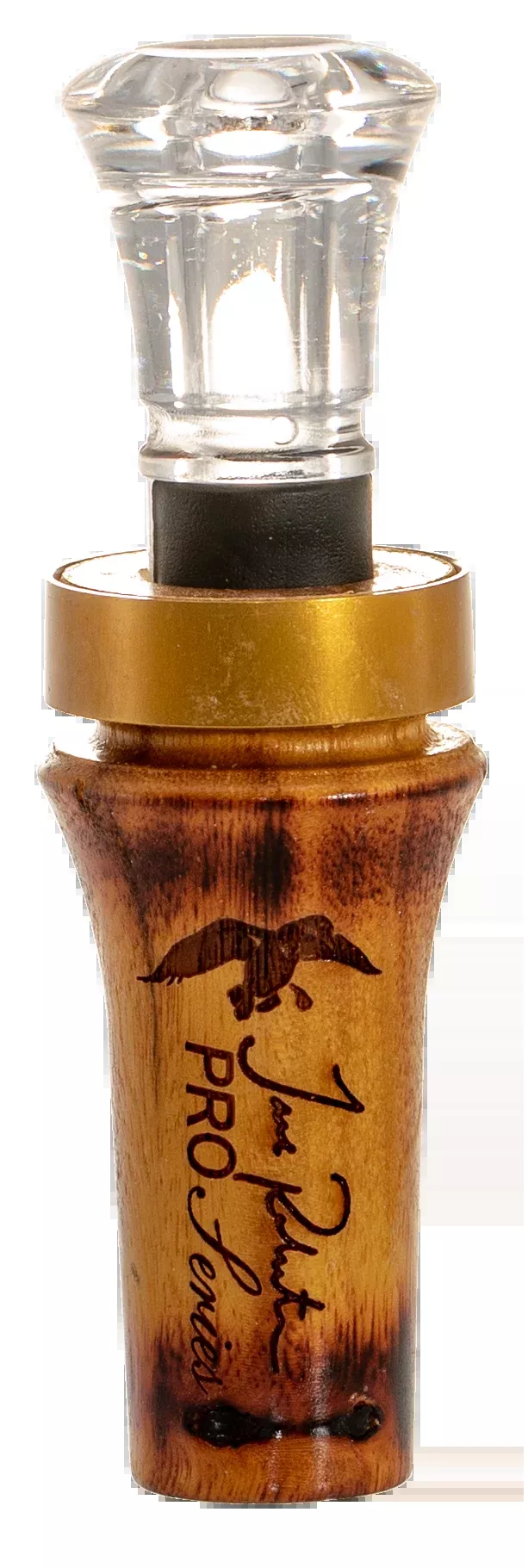 Duck Commander DCPROBH Pro Series Burnt Hedge Double Reed Mallard Hen Duck Call - Brown Wood