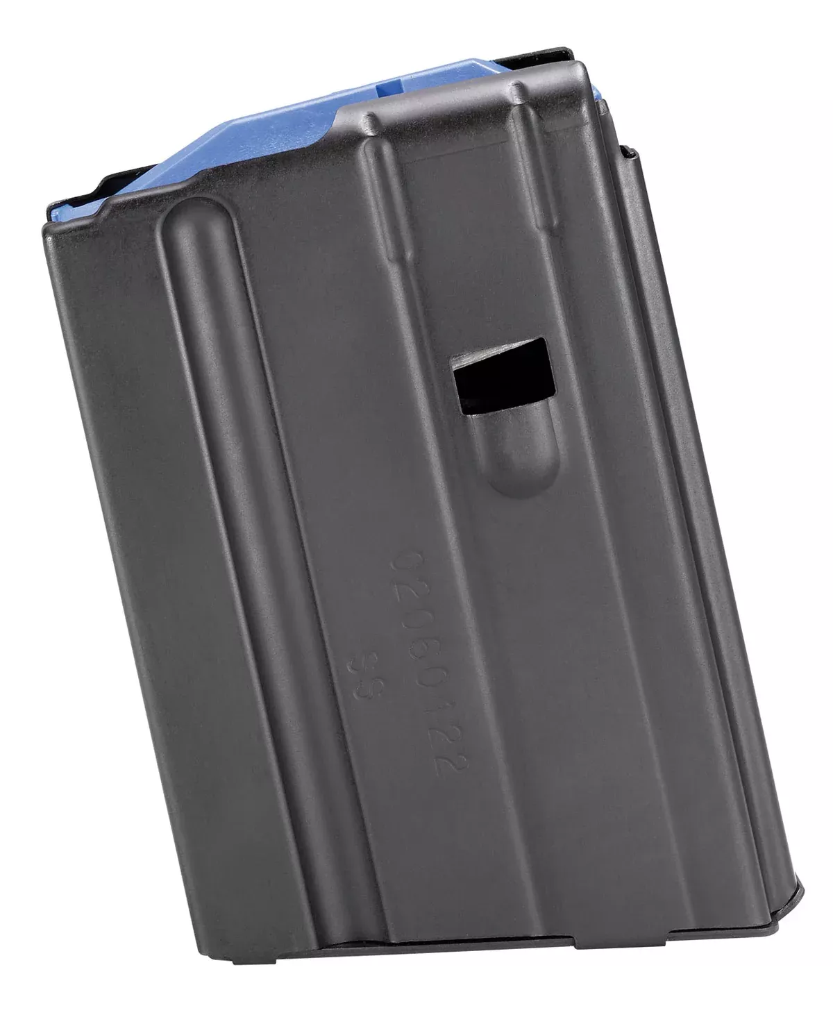 DuraMag 1065041176CPD SS10rd 6.5 Grendel/6mm ARC for AR-15 Black w/ Blue Follower Detachable
