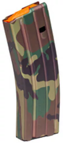 DURAMAG Magazine 223 Remington/556NATO 30 Rounds Fits AR15 Rifles Orange Follower Anodized Finish M81 Camo 302300M81178C