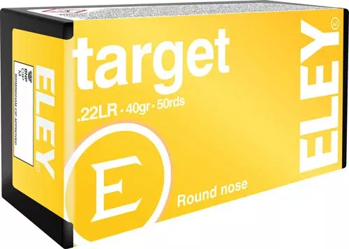 Eley Target 22LR 40gr Round Nose 50 Rd - Box or Case