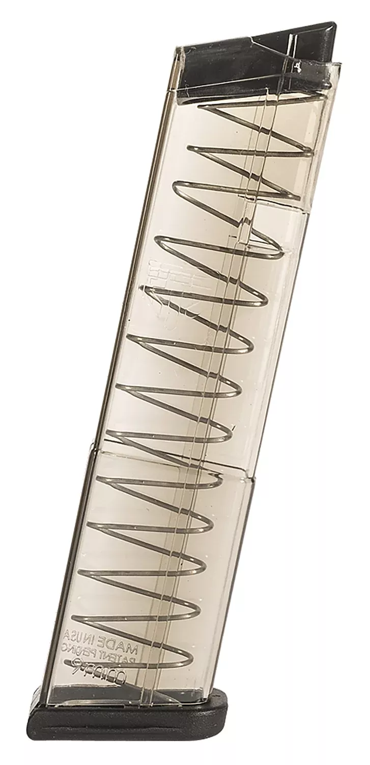 ETS Group GLK4312 Pistol Mags12rd 9mm Luger Compatible w/ Glock 43 Clear Polymer