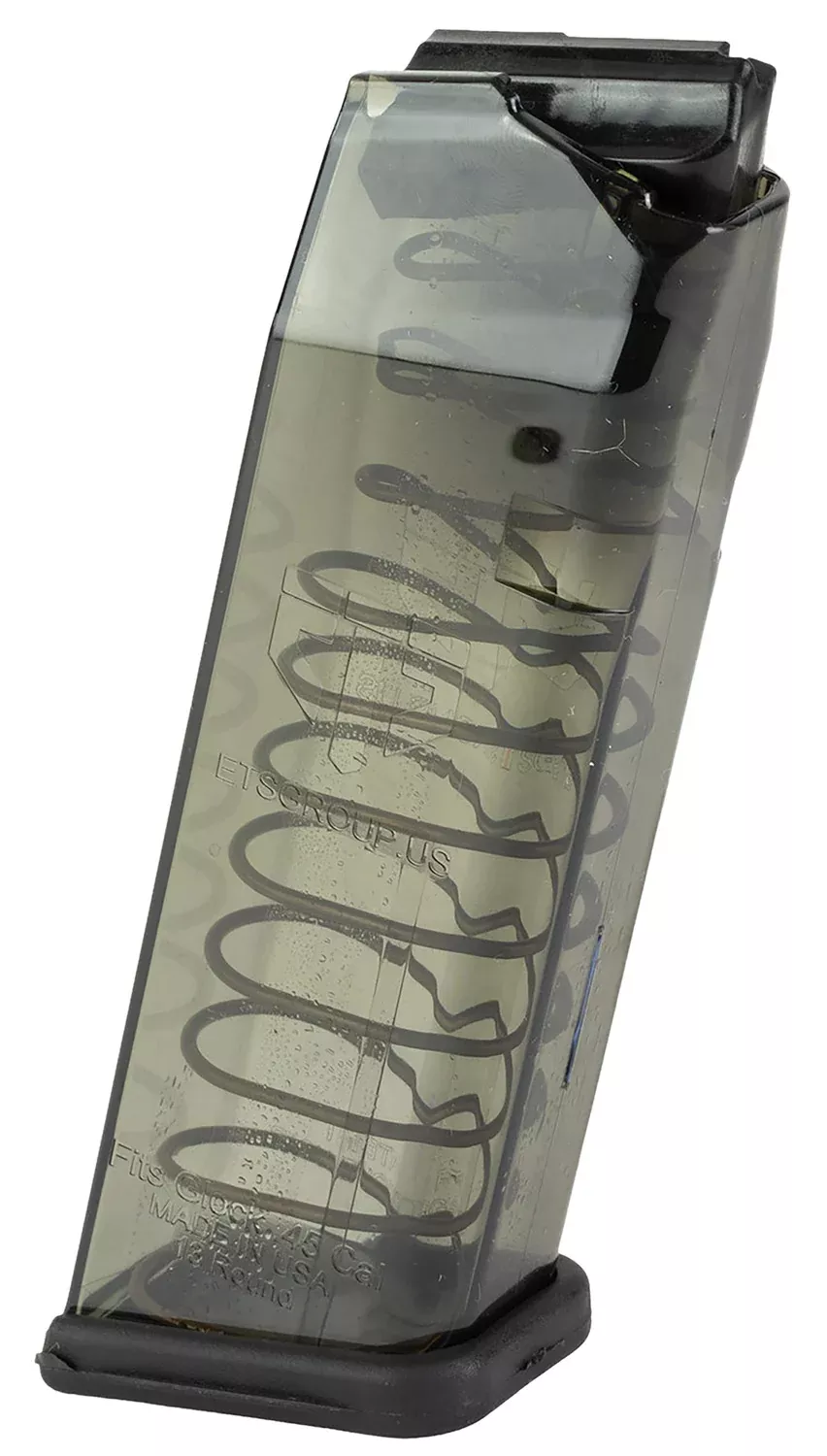 ETS Group SMKGLK21 Pistol Mags13rd Standard 45 ACP Compatible w/Glock 21/30/41 Smoke Polymer