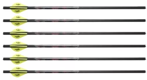 Excalibur Crossbows Quill 16.5" 250gr Carbon Crossbow Arrows - 6 Pack - Fits Micro Series