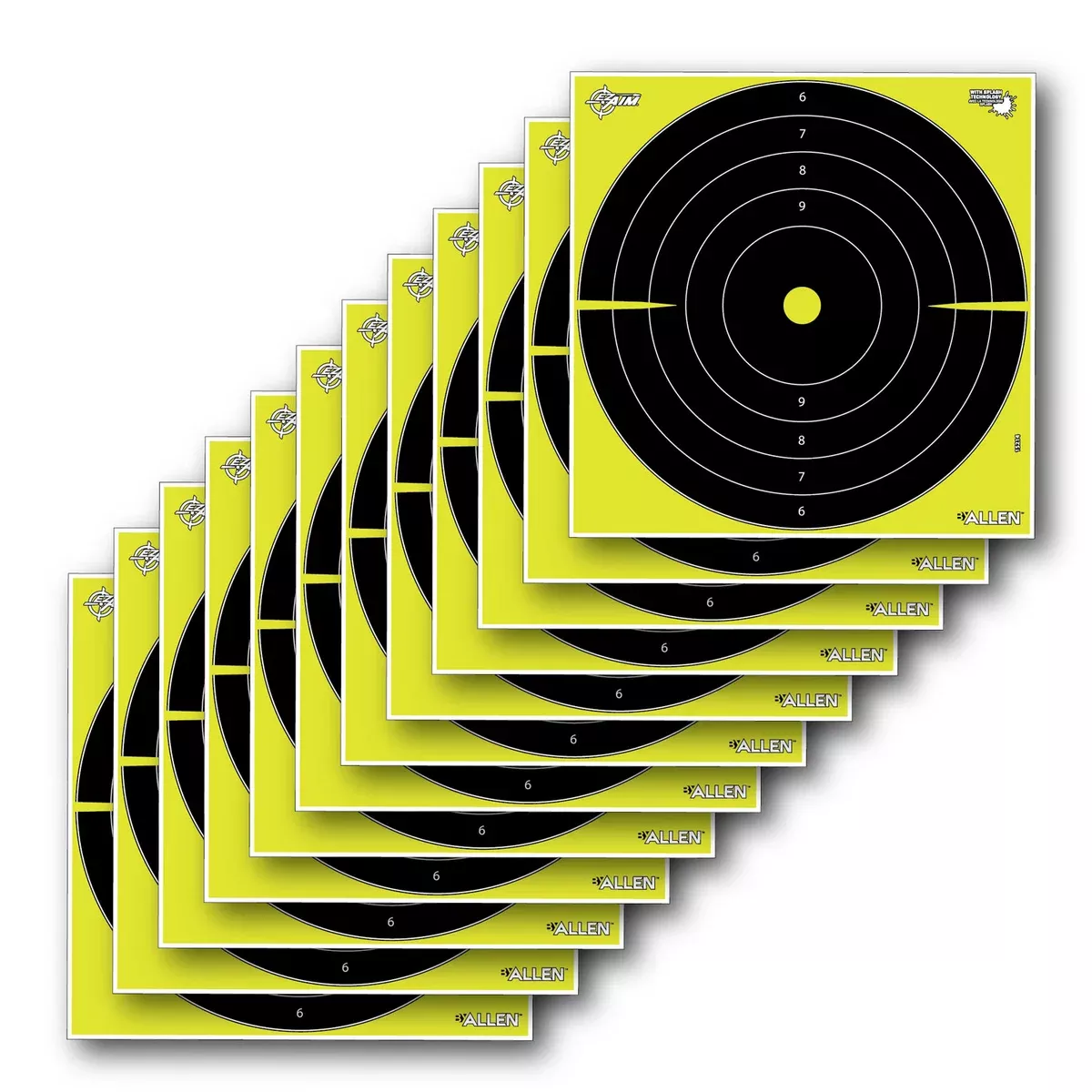 EZ-Aim 15214 Splash ReactiveBullseye Non-Adhesive 12 Pack