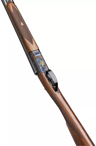 F.A.I.R. FRISII2828 Iside II 28 Gauge Break Open 2rd 28" Side By Side Barrel, Color Case Hardened w/Engraving, English Style Walnut w/Straight Grip Stock, Technichoke XP50 Choke System