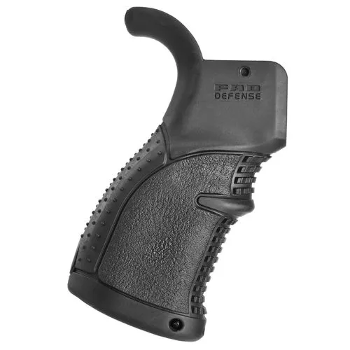 FAB DEFENSE FX-AGR43B AGR-43 Ergonomic Pistol Grip M4/M16/AR15 Polymer with Over-Molded Rubber Black
