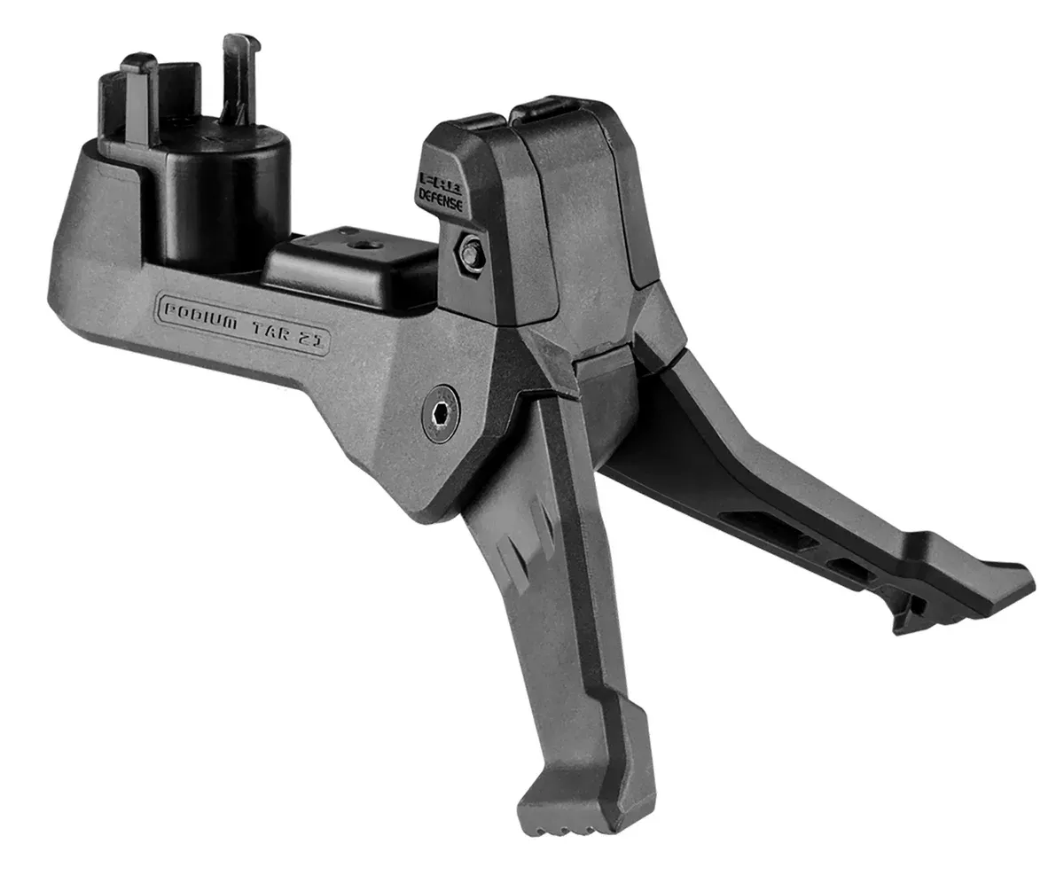 FAB Defense FXTARPODB TAR-PodiumQuick Deployment Bipod for TAR 21 Models Black Reinforced Polymer