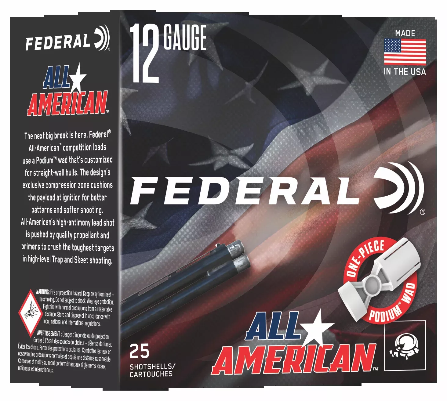 Federal All-American 12 Gauge 2.75" 1 oz #9 Shot Shotshells - Box or Case