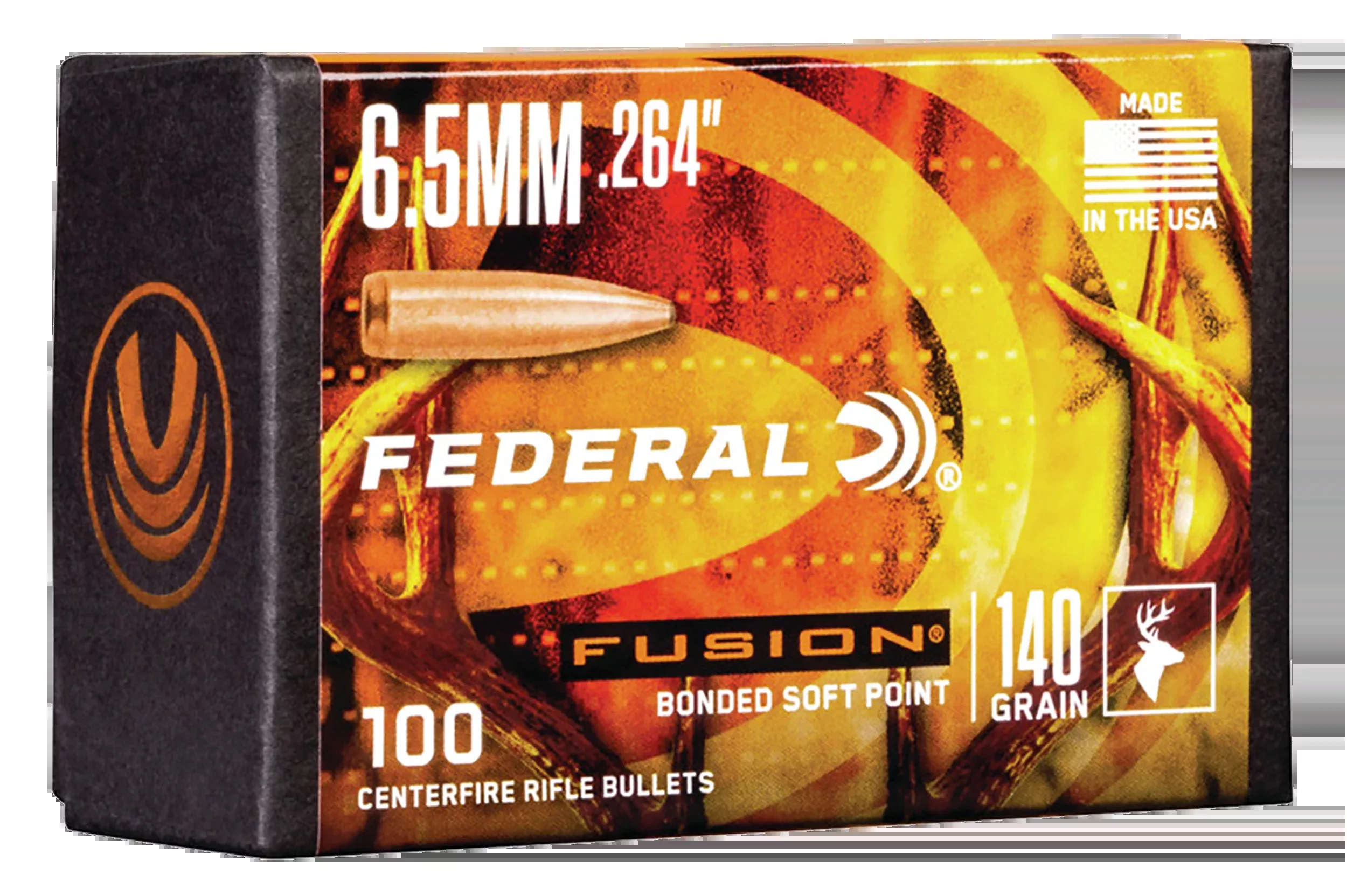 Federal Fusion Component 6.5 Creedmoor .264 140 gr Fusion Soft Point - 100/Box