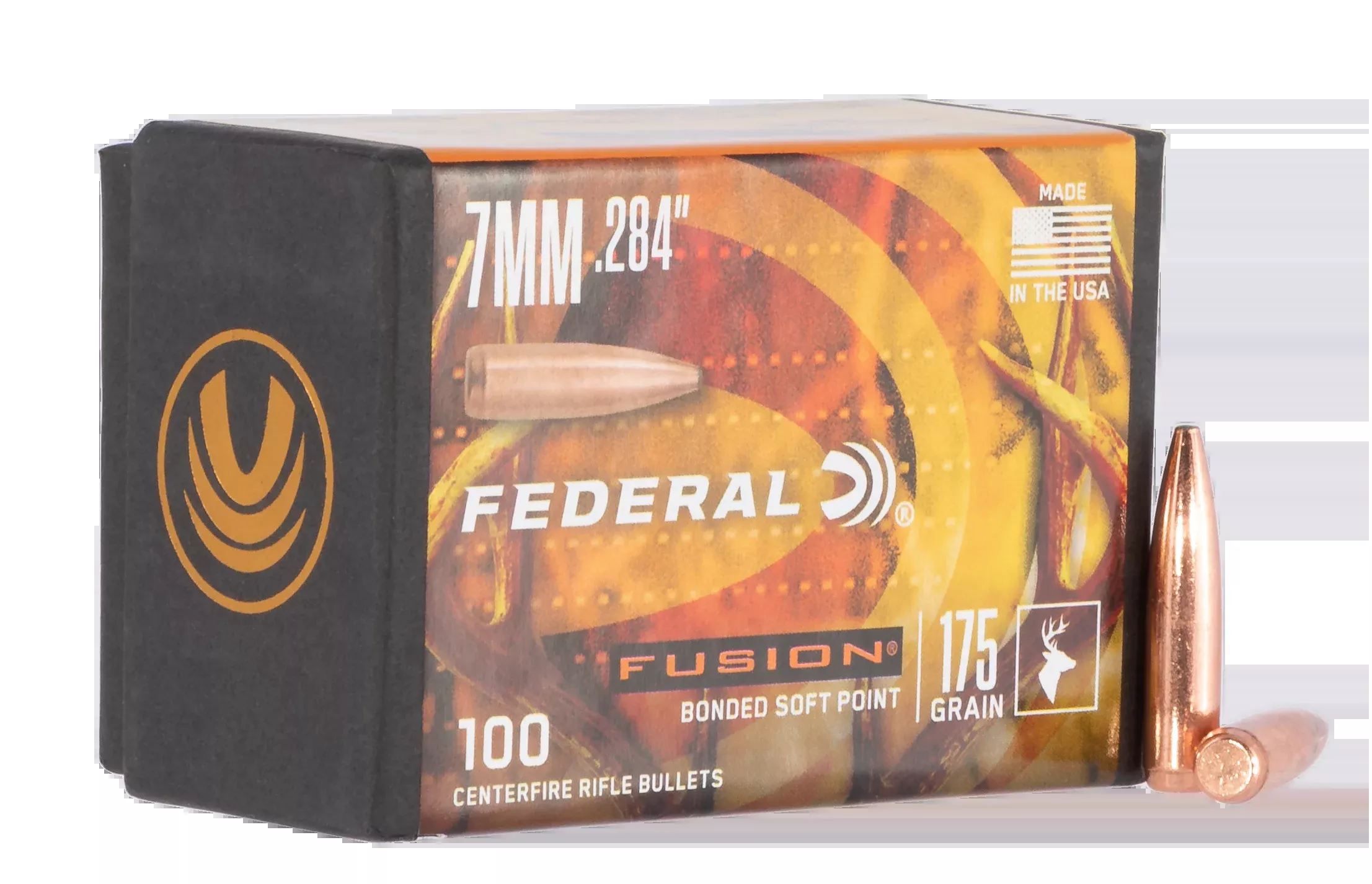 Federal Fusion Component 7mm .284 175gr Fusion Soft Point - 100/Box