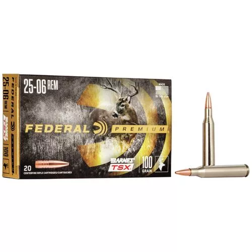 Federal P2506H Premium25-06 Rem 100 gr Barnes Triple-Shock X 20 Bx/ 10 Cs