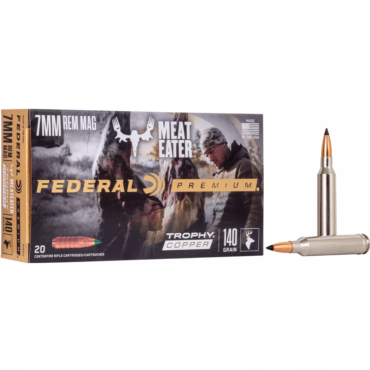 Federal P7RTC2 Premium 7mm Rem Mag 140 gr Trophy Copper 20 Per Box
