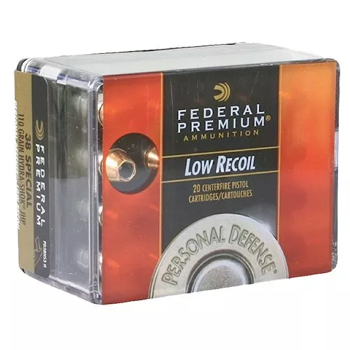 Federal PD38HS3H Premium Personal Defense Low Recoil 38 Special 110 gr Hydra-Shok Jacketed Hollow Point 20 Bx/ 10 Cs