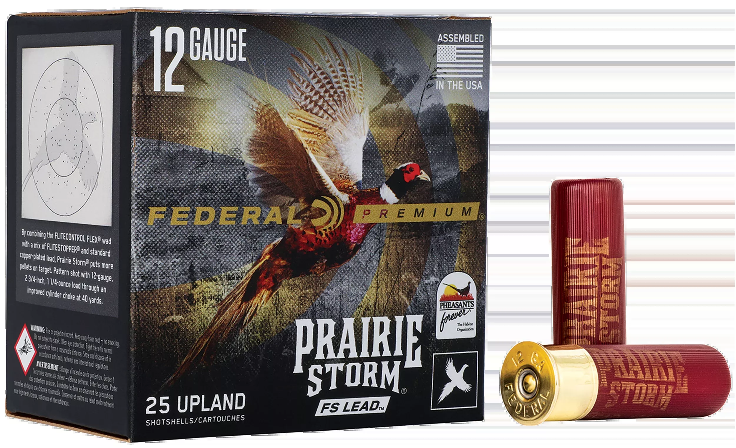 Federal Premium Prairie Storm FS 12 Gauge 3" 1 5/8 oz #4 Shot 25 Rd - Box or Case
