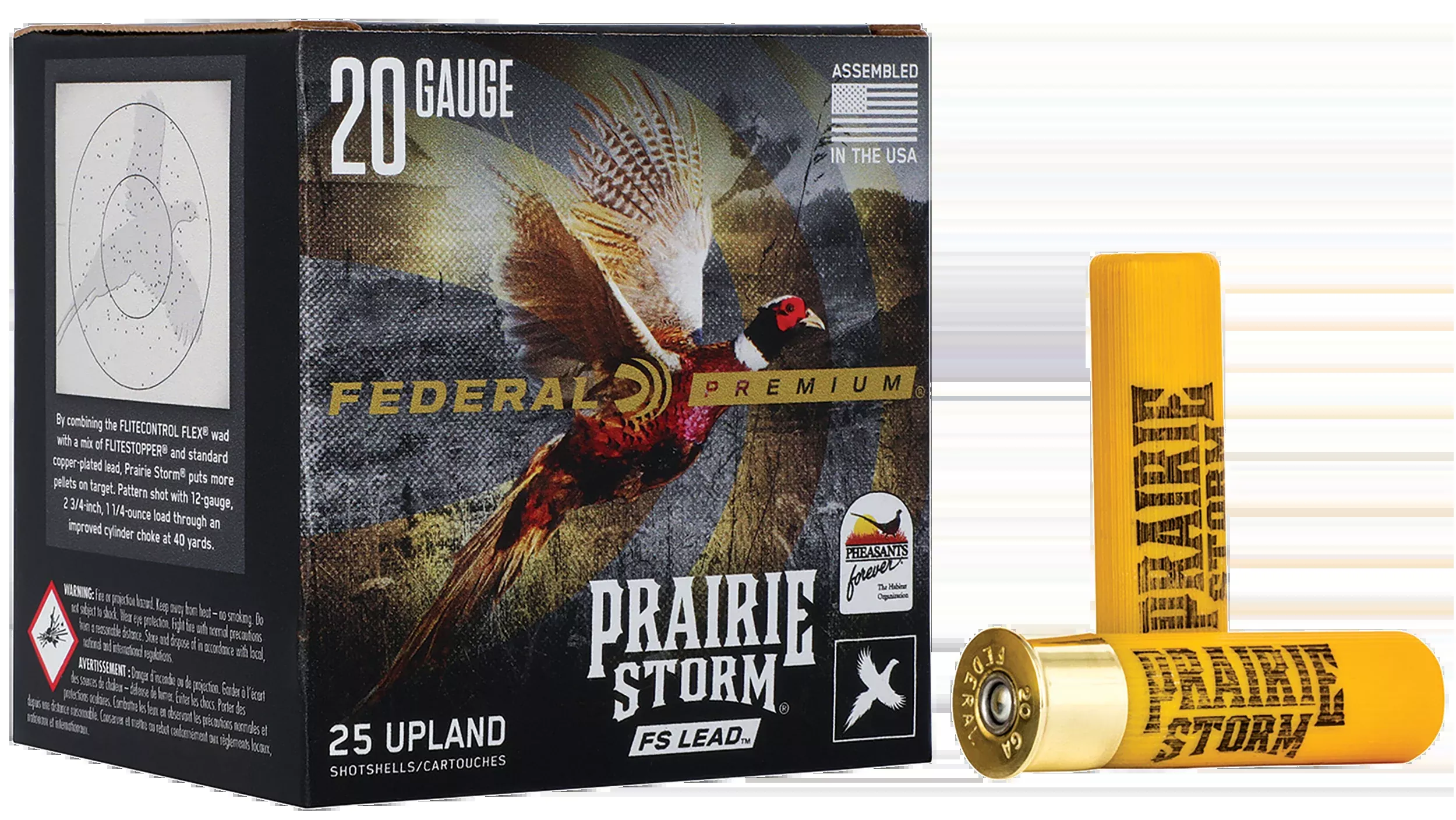 Federal Premium Prairie Storm FS 20 Gauge 3" 1-1/4 oz 6 Shot 25 Rd - Box or Case