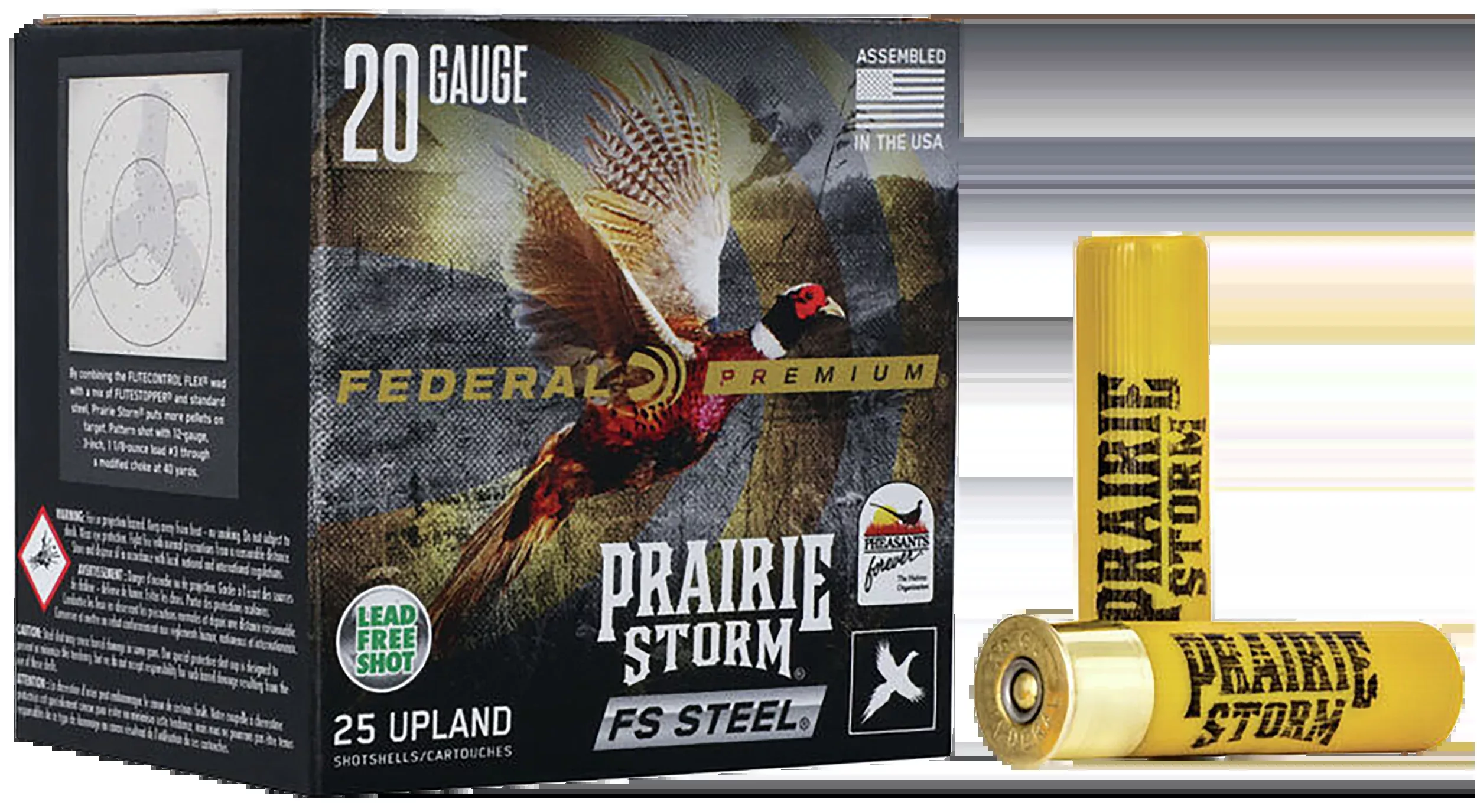 Federal Premium Prairie Storm FS 20 Gauge 3" 7/8 oz #4 Shot - Box or Case