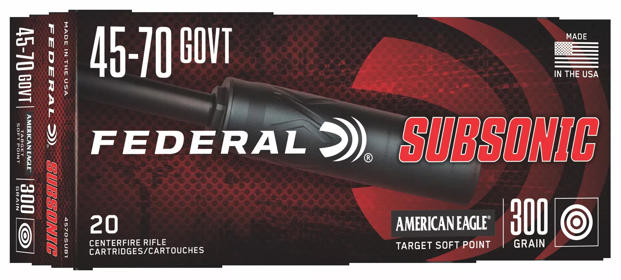 Federal Subsonic 45-70 Government 300gr TSP - Box or Case