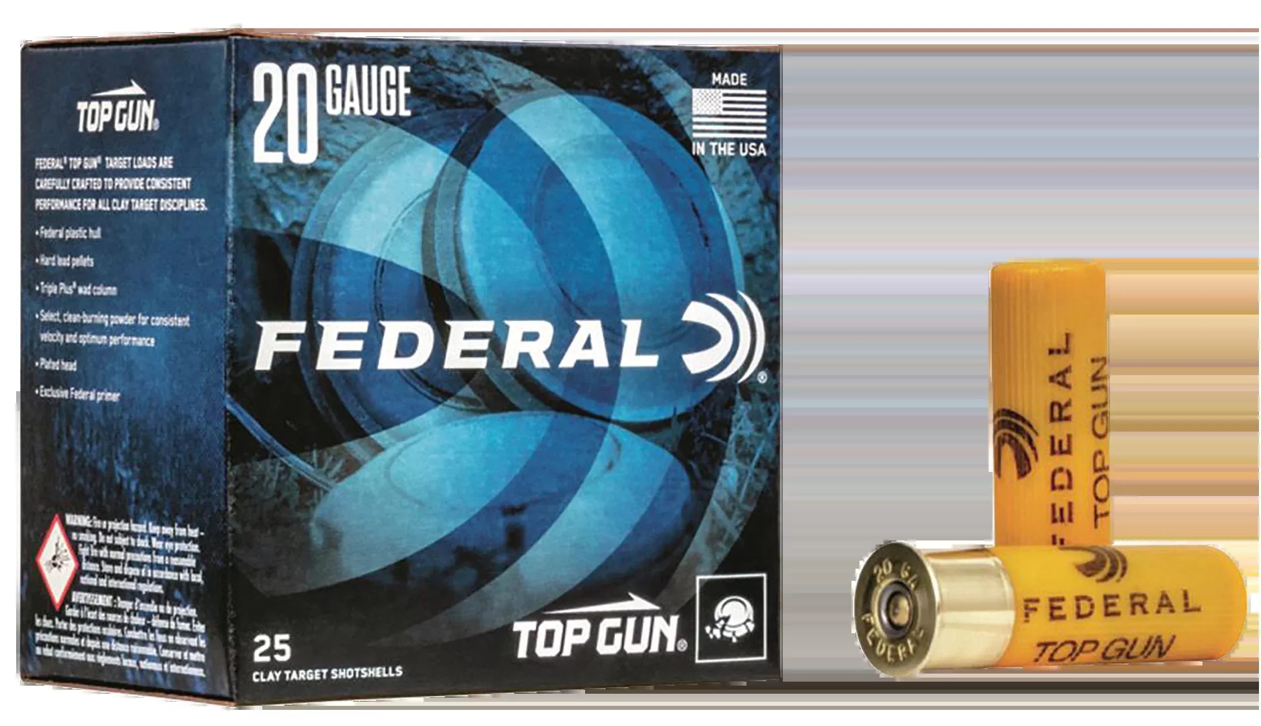 Federal Top Gun 20 Gauge 2.75" 7/8 oz #9 Shot Shotshells - Box or Case