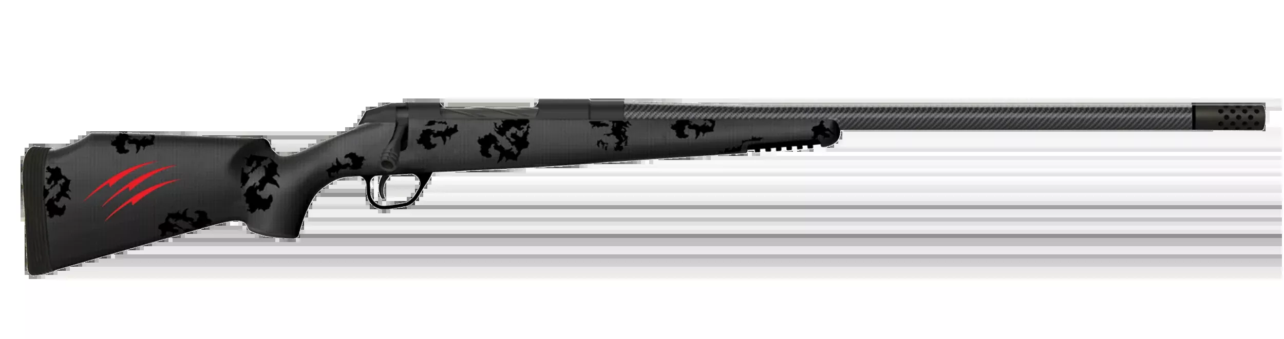 Fierce Firearms CT Rage 300 PRC 24" 3+1 Bolt-Action Rifle - Black Cerakote Blackout Camo