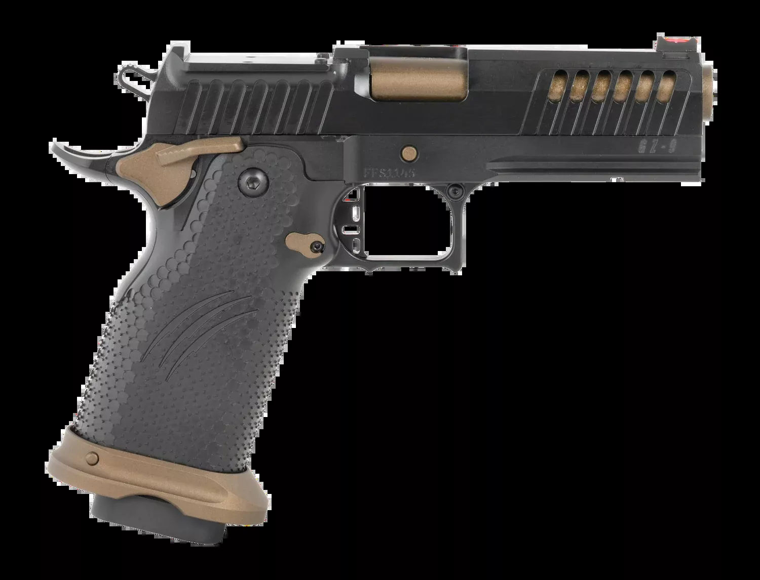 Fierce Firearms Grizz Commander 9mm Luger 4.25" 10+1 Semi-Auto Pistol - Burnt Bronze Cerakote