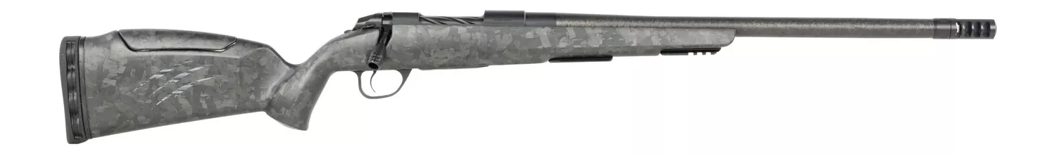 Fierce FirearmsCT Rage LR Full Size 6.5 PRC 4+1 22″ Carbon Fiber Match Grade Threaded Barrel, Black Cerakote Titanium Drilled & Tapped Receiver, Picatinny Rail Forend, Carbon Matrix Push Button Adj