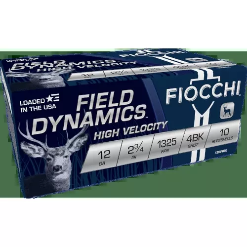 Fiocchi 12HV4BK Exacta Nickel Plated 12Ga Buckshot #4 2.75" 27 Pellet 10 Shells