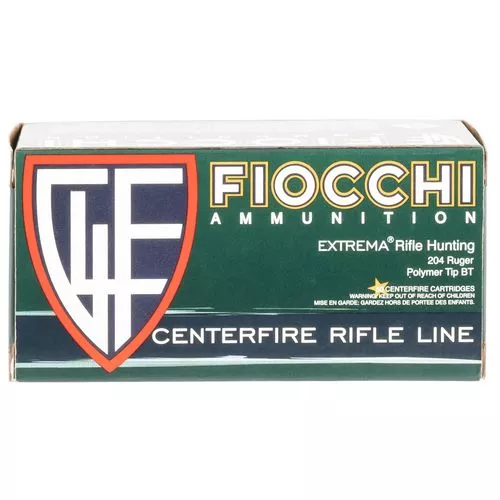 Fiocchi 204HVA Extrema204 Ruger 32 gr V-Max Polymer Tip 50 Bx/ 20 Cs