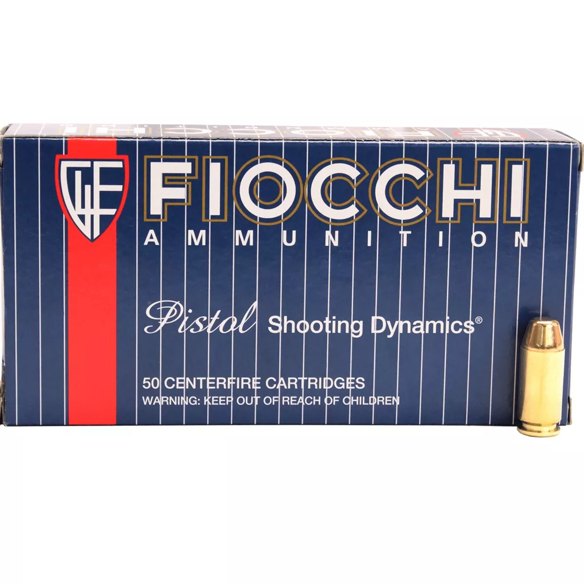 Fiocchi 40 S&W 165 gr Full Metal Jacket Truncated-Cone (TCFMJ) Handgun Ammo