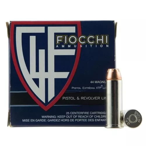 Fiocchi 44XTP25 Extrema44 Rem Mag 240 gr XTP Hollow Point 25 Bx/ 20 Cs