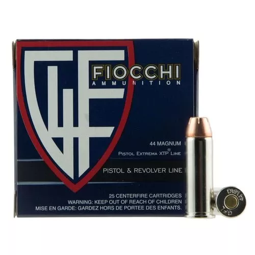 Fiocchi 44XTPB25 Extrema44 Rem Mag 200 gr XTP Hollow Point 25 Bx/ 20 Cs