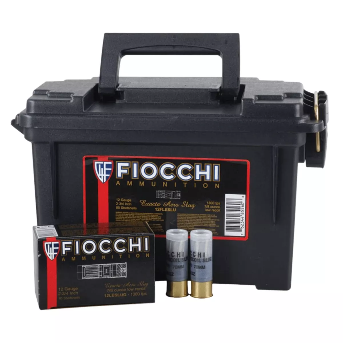Fiocchi Aero Low Recoil 12 Gauge Slug Shot 80 Bx Bulk 12 Gauge Ammo